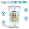 Life Is Short, Take The Trip - Travel Personalized Custom Clear Acrylic Tumbler - Gift For Travel Lovers