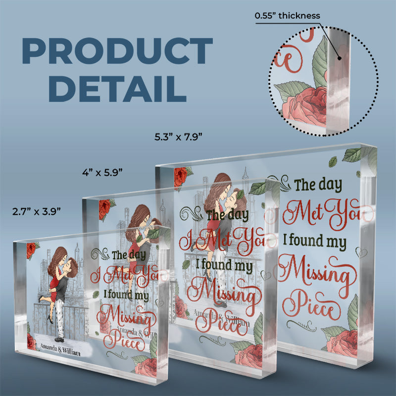 Custom Name Romantic Couple Gifts - Personalized Shaped Acrylic Plaque