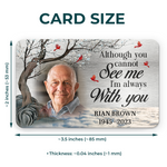 Custom Photo Memorial Gifts - Personalized Aluminum Wallet Card