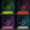 You Won't Have To Face Them Alone - Bestie Personalized Custom Square Shaped 3D LED Light - Gift For Best Friends, BFF, Sisters