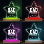 Custom Name Five-Star Dad Gifts - Personalized 3D LED Light