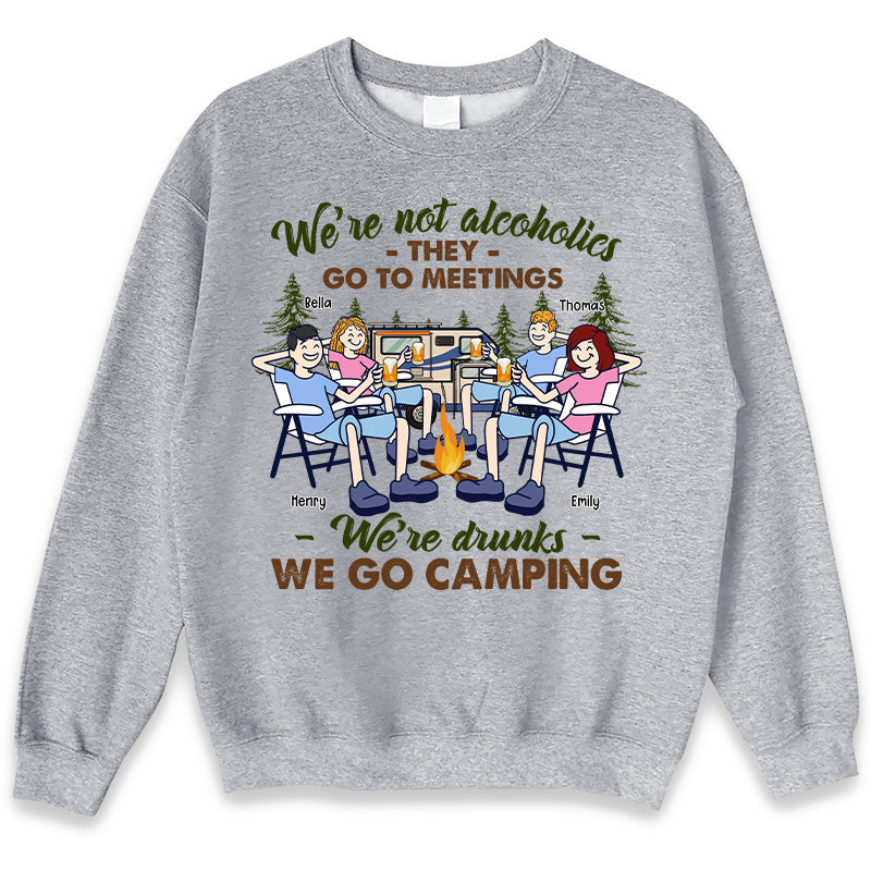 Custom Name Funny Drunk Camping Gifts for Friends - Personalized Apparel