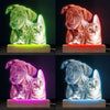 Custom Photo Life Is Better With Fur Baby - Dog & Cat Personalized Custom Shaped 3D LED Light - Upload Photo Gift For Pet Owners, Pet Lovers