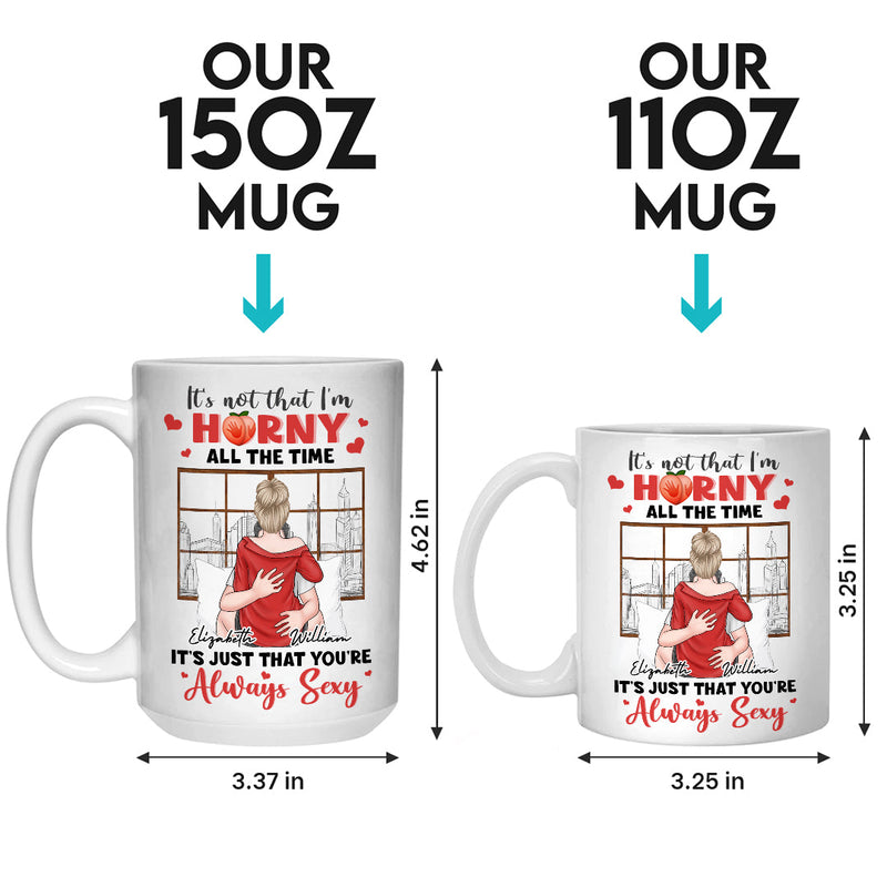 I Just Want To Be With You - Couple Personalized Custom Mug - Gift For Husband Wife, Anniversary