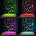 Custom Constellation Couple Gifts - Personalized 3D LED Light