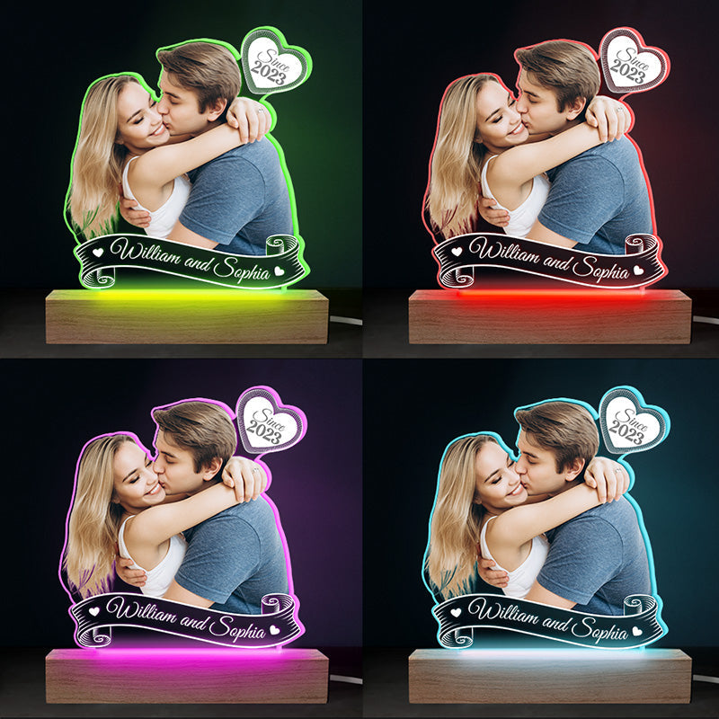 Custom Photo Love You Still - Couple Personalized Custom Shaped 3D LED Light - Upload Photo Gift For Husband Wife, Anniversary
