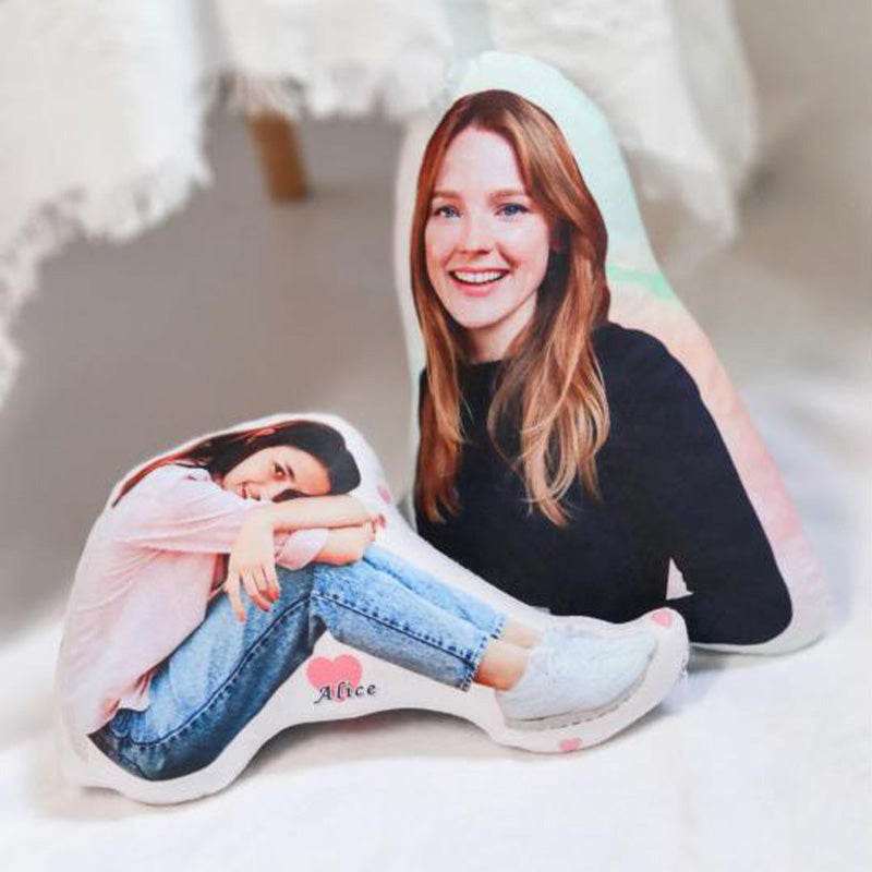Custom Photo Portrait Gifts - Personalized Shaped Pillow