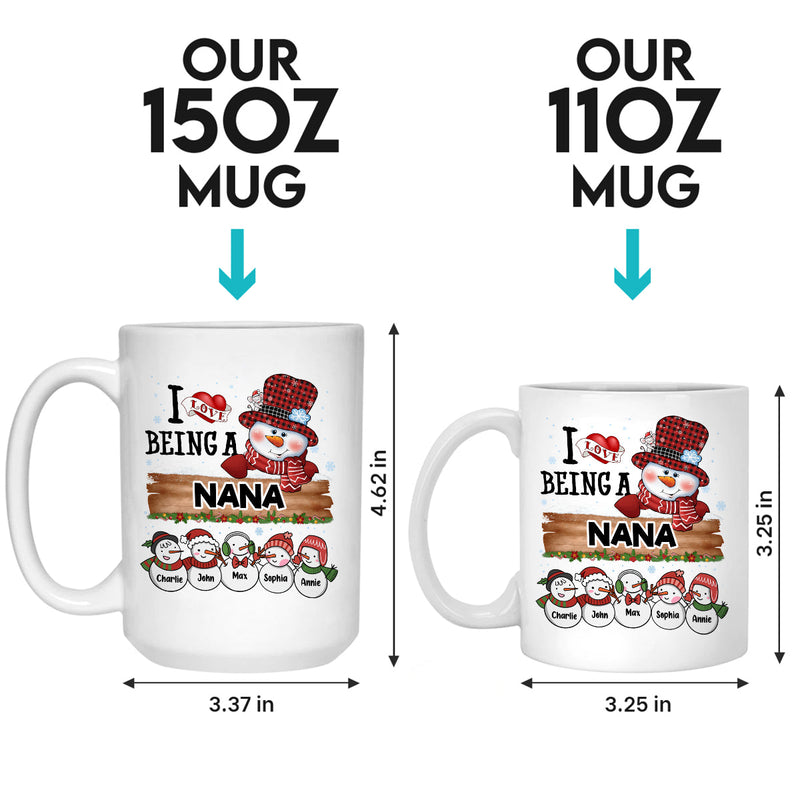 Blessed To Be Called Grandma - Family Personalized Custom Mug - Christmas Gift For Grandma