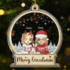 Merry Friendsmas - Bestie Personalized Custom Ornament - Acrylic Custom Shaped - Christmas Gift For Best Friends, BFF, Sisters