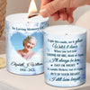 Custom Photo You Will Always Be In My Heart - Memorial Personalized Custom Smokeless Scented Candle - Memorial Gift, Sympathy Gift For Family Members