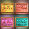 Custom Photo You Mean The World To Us - Family Personalized Custom Frame Light Box - Birthday Gift For Mom