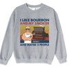 I Like Bourbon And My Smoker - Family Personalized Custom Unisex T-shirt, Hoodie, Sweatshirt - Father's Day, Birthday Gift For Dad