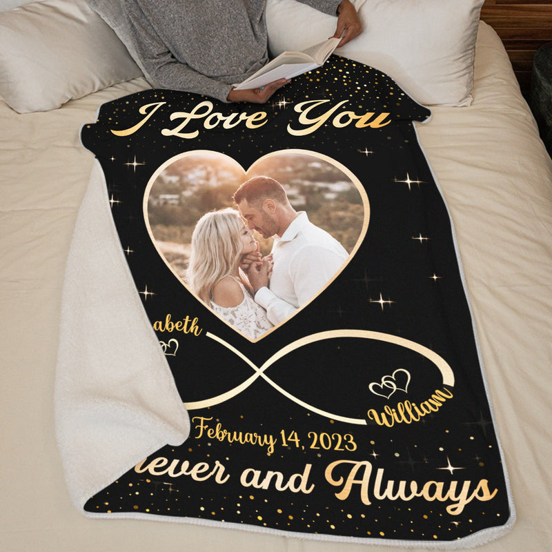 Custom Photo Love Gifts for Couples - Personalized Blanket