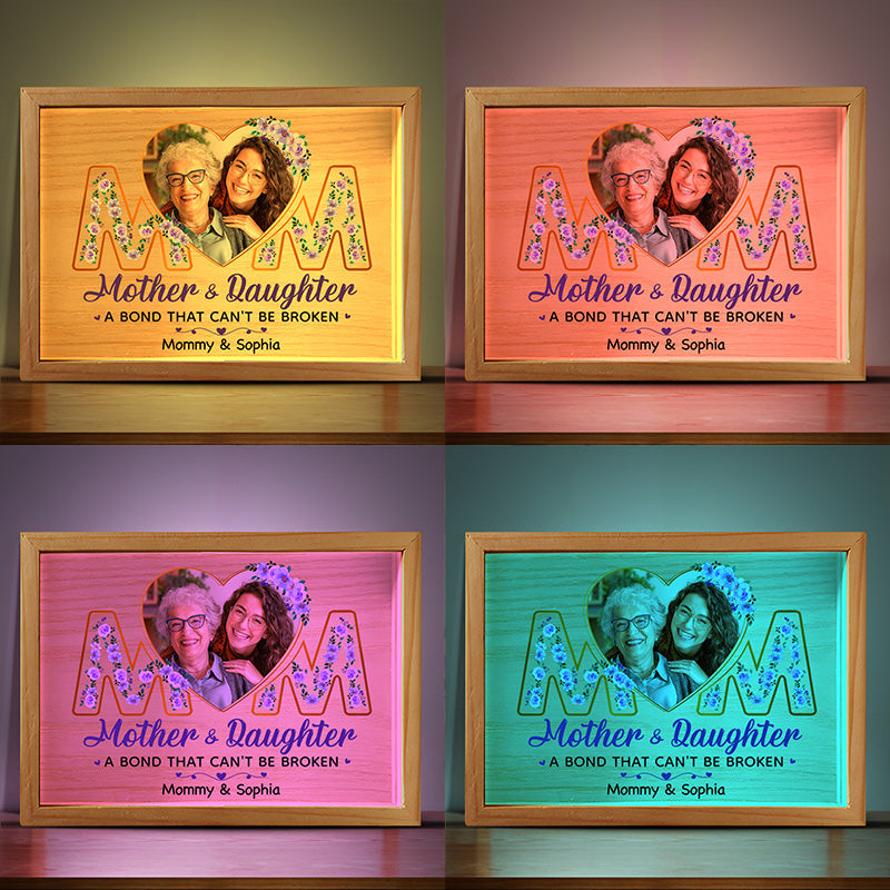 Custom Photo Mother Daughter Gifts - Personalized Frame Light Box