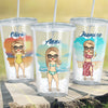Life Is Short, Take The Trip - Travel Personalized Custom Clear Acrylic Tumbler - Gift For Travel Lovers