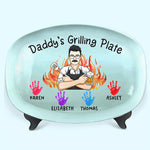 Custom Name Daddy's Grilling Gifts for Dad - Personalized Platter