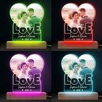Custom Couple Photo Wedding Gifts - Personalized 3D LED Light