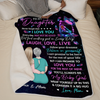 You'll Always Be My Baby Girl - Family Personalized Custom Blanket - Gift From Mom