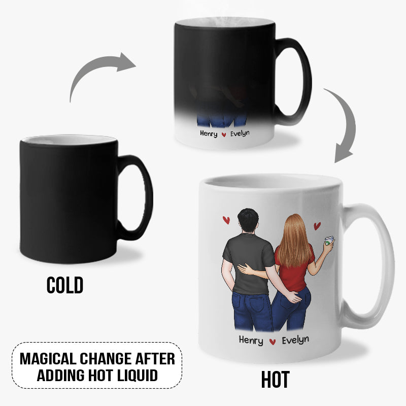 Congrats On Another Year Being My Husband - Couple Personalized Custom Color Changing Mug - Gift For Husband Wife, Anniversary