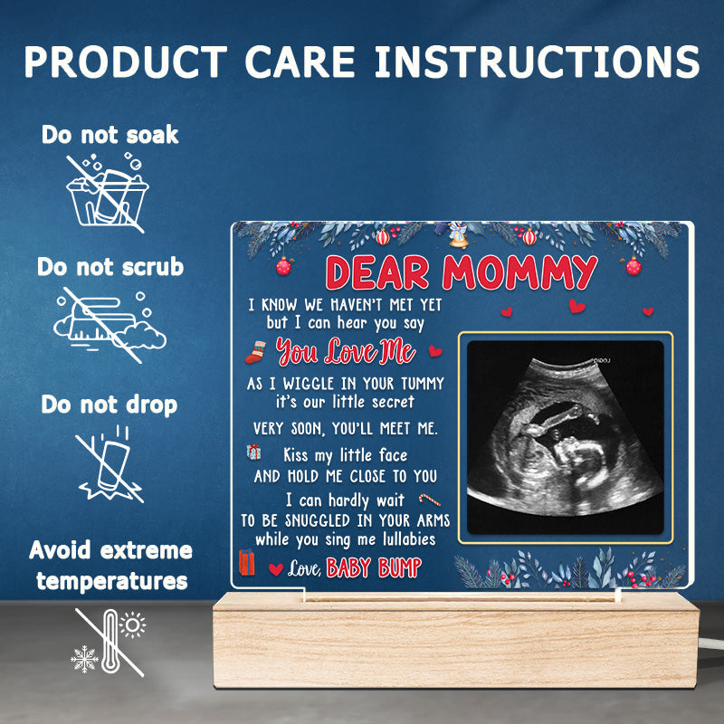 Custom Ultrasound Photo Pregnancy Gifts for Moms - Personalized 3D LED Light
