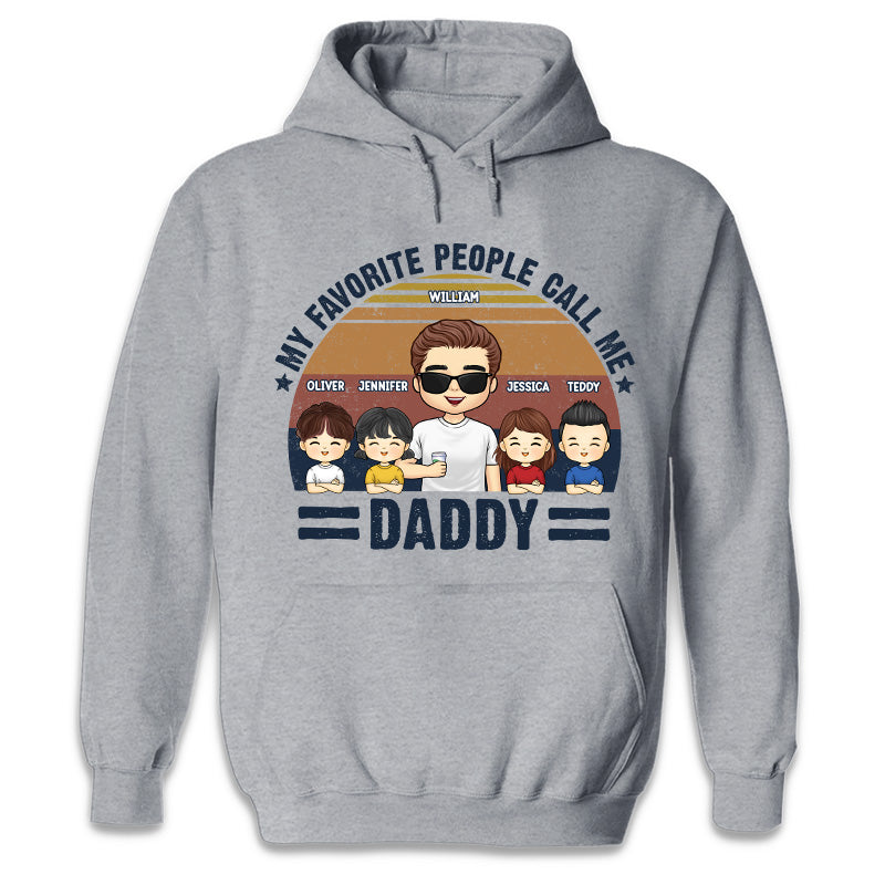 Custom Name Daddy Family Gifts for Dad - Personalized Apparel