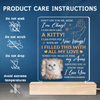 Custom Photo I Filled This With All My Love - Memorial Personalized Custom Shaped 3D LED Light - Sympathy Gift For Pet Owners, Pet Lovers