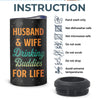Drinking Buddies Husband Wife - Couple Personalized Custom 4 In 1 Can Cooler Tumbler - Gift For Husband Wife, Anniversary