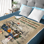 Custom Name Camping Gifts for Couples - Personalized Blanket