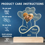 Custom Photo I Love You Couple Gifts - Personalized 3D LED Light