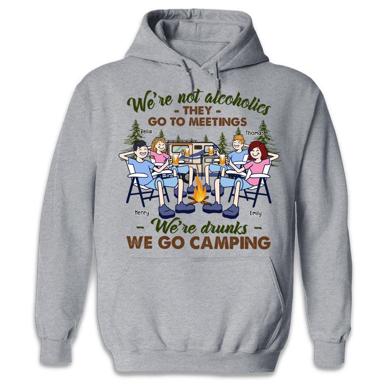 Custom Name Funny Drunk Camping Gifts for Friends - Personalized Apparel