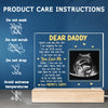 Custom Photo Very Soon, You'll Meet Me - Family Personalized Custom Rectangle Shaped 3D LED Light - Baby Shower Gift, Gift For First Dad