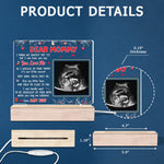 Custom Ultrasound Photo Pregnancy Gifts for Moms - Personalized 3D LED Light