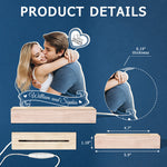 Custom Photo Couple Gifts - Personalized 3D LED Light