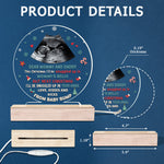 Custom Photo Christmas Baby Bump Gifts for Expecting Parents - Personalized 3D LED Light