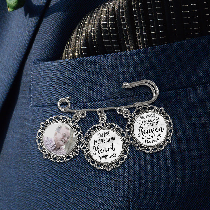 Custom Photo Memorial Keepsake Gifts - Personalized Memorial Lapel Pin