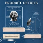 Custom Pet Photo Dog Memorial Keepsake - Personalized 3D LED Light