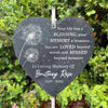 Your Life Is A Blessing - Memorial Personalized Memorial Garden Slate & Hook - Sympathy Gift For Family Members