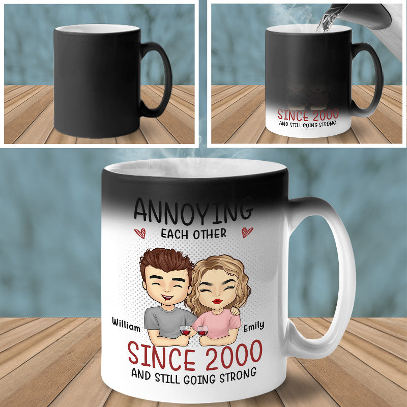 Custom Name Funny Anniversary Gifts for Couples - Personalized Mugs