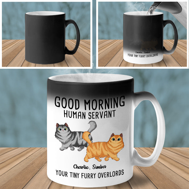 From Your Tiny Furry Overlords - Cat Personalized Custom Color Changing Mug - Gift For Pet Owners, Pet Lovers