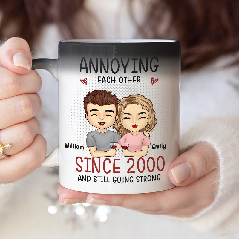 Custom Name Funny Anniversary Gifts for Couples - Personalized Mugs