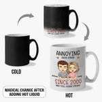Custom Name Funny Anniversary Gifts for Couples - Personalized Mugs