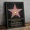 Dad Star Of Fame - Family Personalized Custom Vertical Canvas - Mother's Day, Father's Day Birthday Gifts For Mom, Dad