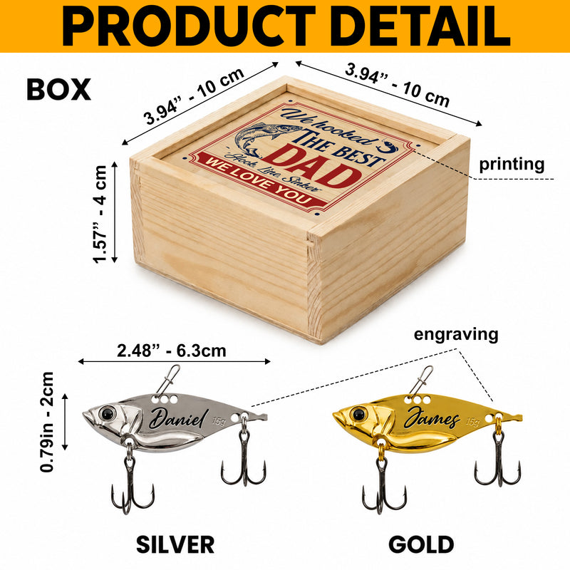 Custom Fishing Lure - Personalized Father's Day Fishing Gifts For Fisherman, Dad, Grandpa - Hooked On Fishing Life
