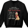Thanks For Picking Up My Poop And Stuff - Dog Personalized Custom Unisex T-shirt, Hoodie, Sweatshirt - Christmas Gift For Pet Owners, Pet Lovers