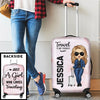 A Girl Who Loves Traveling - Travel Personalized Custom Luggage Cover - Gift For Travel Lovers