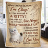 Custom Photo Don't Cry For Me I'm Okay - Memorial Personalized Custom Blanket - Christmas Gift, Sympathy Gift For Pet Owners, Pet Lovers