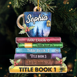 Custom Name Christmas Book Lover Gifts - Personalized Ornament