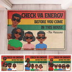 Custom Funny Family Energy Gifts - Personalized Doormat