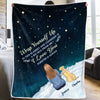 I Miss You More Each Day - Memorial Personalized Custom Blanket - Christmas Gift, Sympathy Gift For Pet Owners, Pet Lovers
