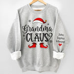Custom Name Grandma Claus Christmas Gifts - Personalized Sweater